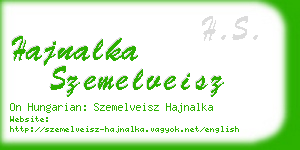 hajnalka szemelveisz business card